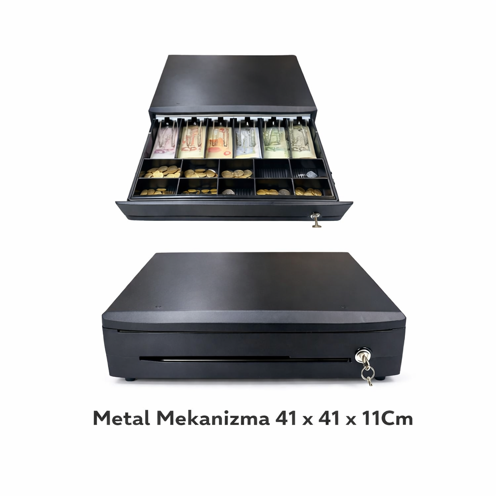 Dbpos CM Para Çekmecesi 5 gözlü Metal Alt Tabla 41 x 41 x 11 Cm