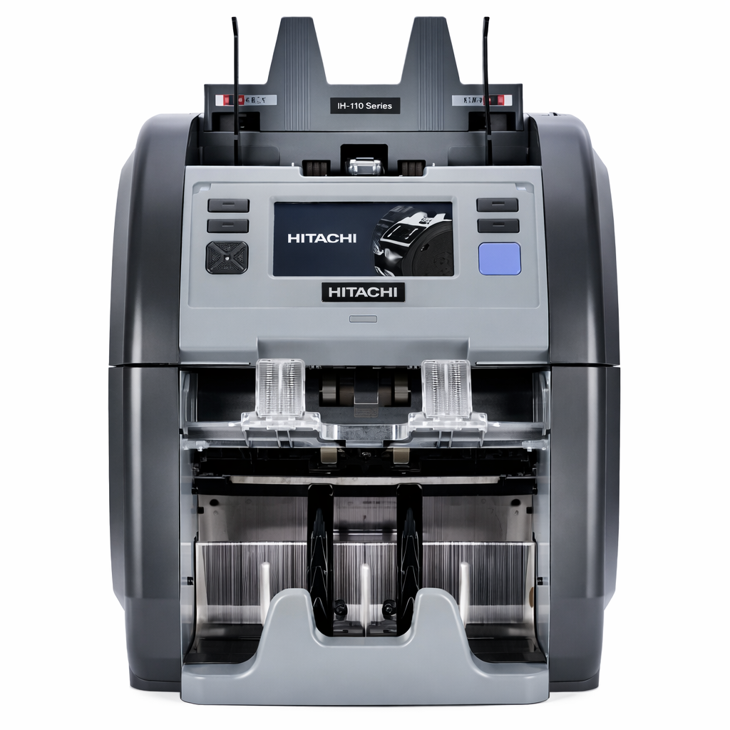 Hitachi-Hunter Ih-110 İki Katlı, 30 Ülke Kombinasyonlu Karışık Para Sayma Makinesi + Şarjlı Temizleme Süpürge Hediyeli