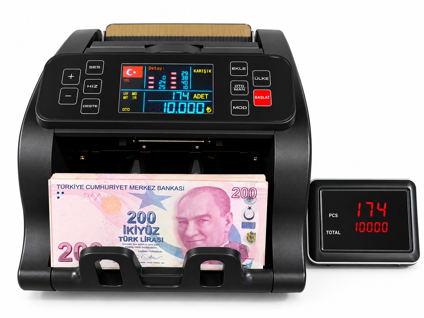 G25 Para Sayma Makinesi TL Karışık Sayım
