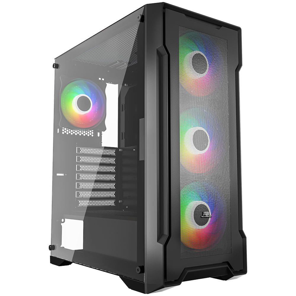 PowerBoost PB-PS6849B 650w 80+ Bronze USB3.0 Mesh4*12cm R.Bow ATX Gam Siyah Kasa
