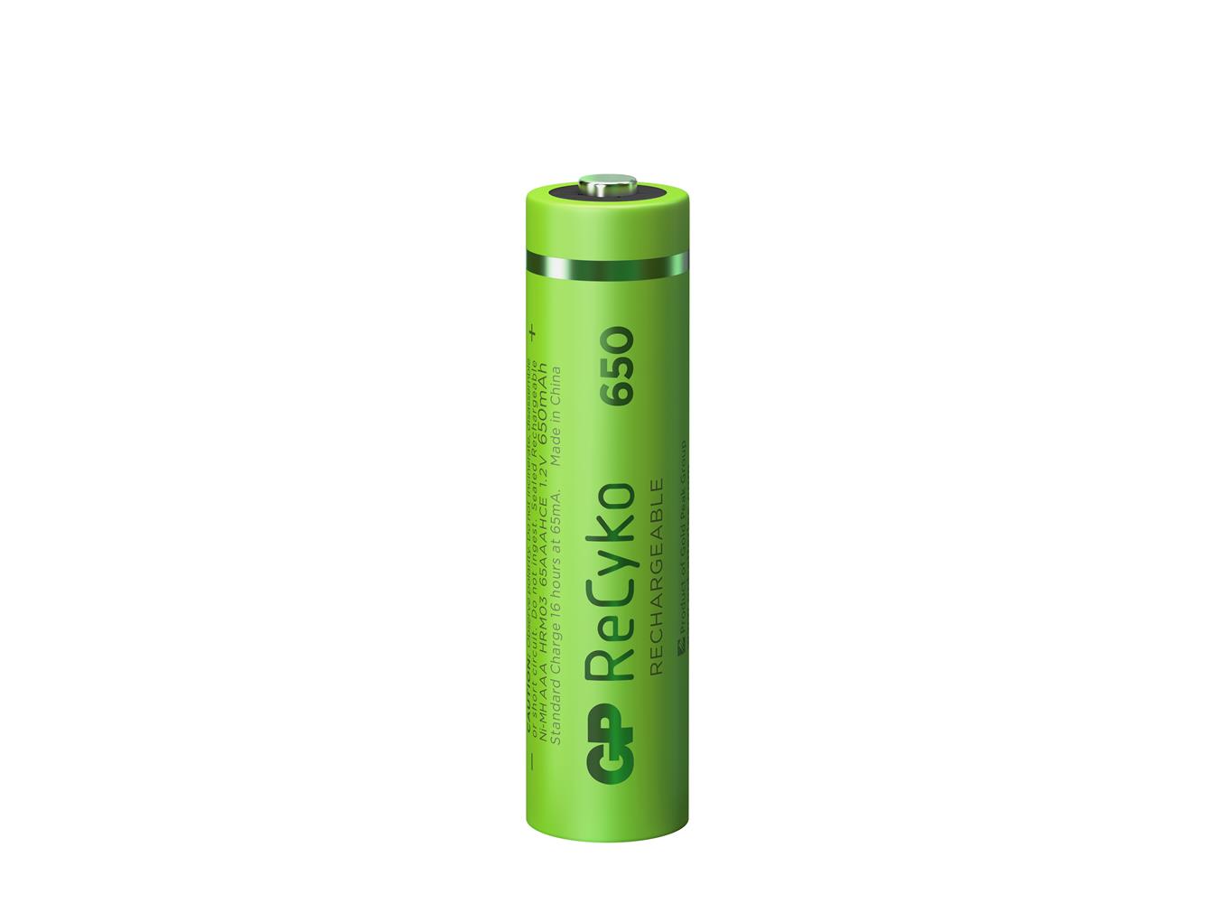 GP AAA 650 mAh Şarjlı İnce Kalem Pil 4'lü Paket GP65AAAHCEM-2GBR4