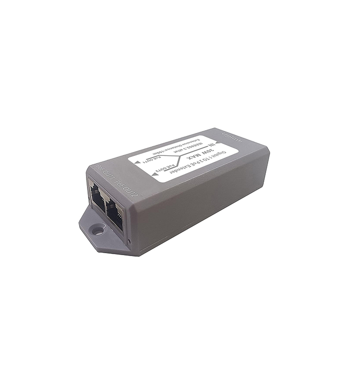 ND-PE102 10/100Mbps 1 INPUT 2 OUTPUT 30W İÇ ORTAM POE EXTENDER