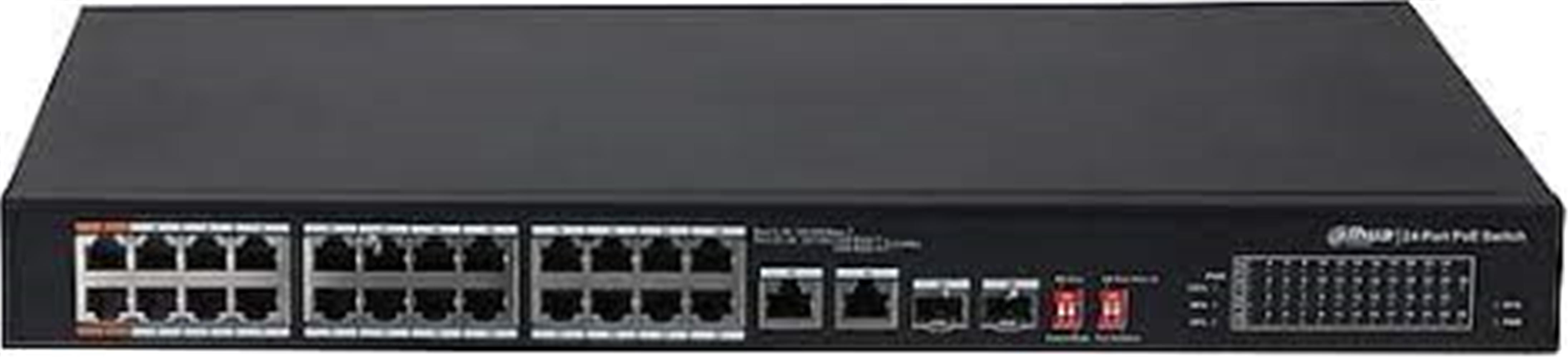 Dahua PFS3226-24ET-240 24 Port Poe 2 Port Sfp 2 Port Gbıt Uplink 10/100 Switch
