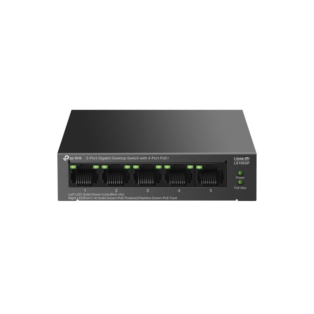 Tp-Link LS105GP 4 Port Poe+ 10/100/1000 Mbps Switch Metal Kasa