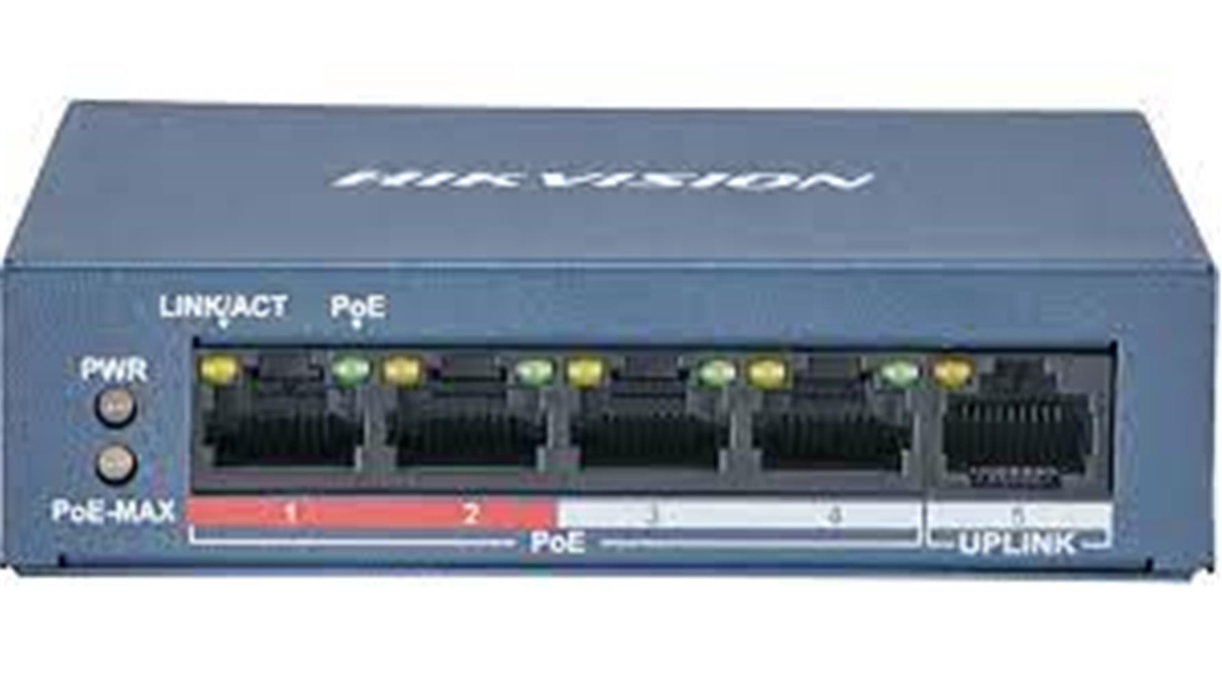 Hilook NS-0105P-35B 5 Port Megabit 4 Port PoE 35W +1 Port Megabit UplinkSwitch