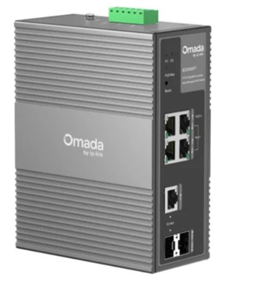 Omada TP-Link IES206GPP 6 Port Gigabit Endüstriyel Yönetilen Switch, 3 Port PoE+ 1 Port PoE++