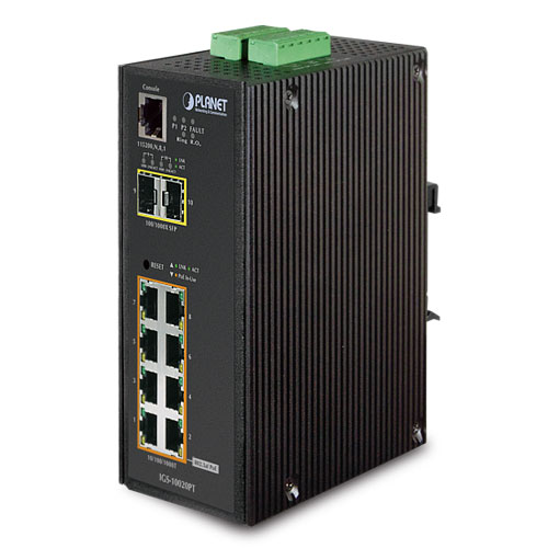 Planet PL-IGS-10020PT Endüstriyel Tip Yönetilebilir Switch