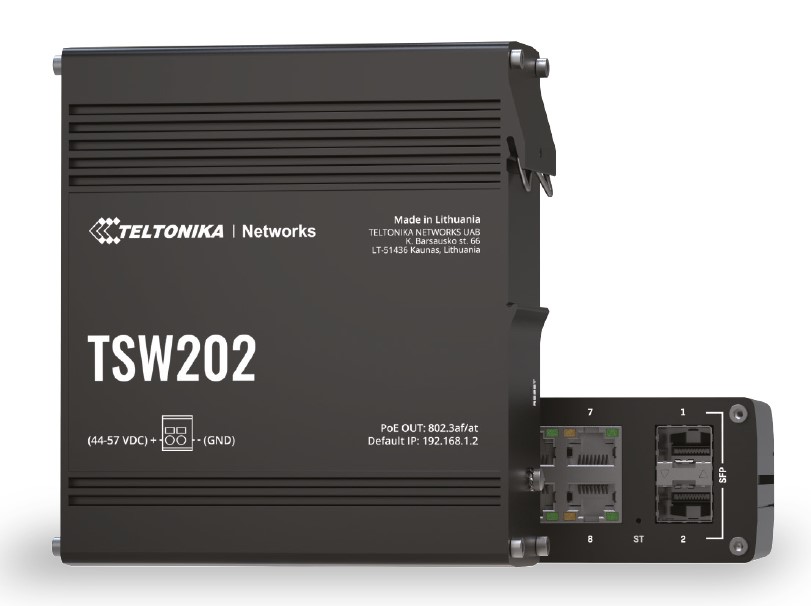 Teltonika TE-TSW202000000 Yönetilebilir Endüstriyel PoE+ Switch