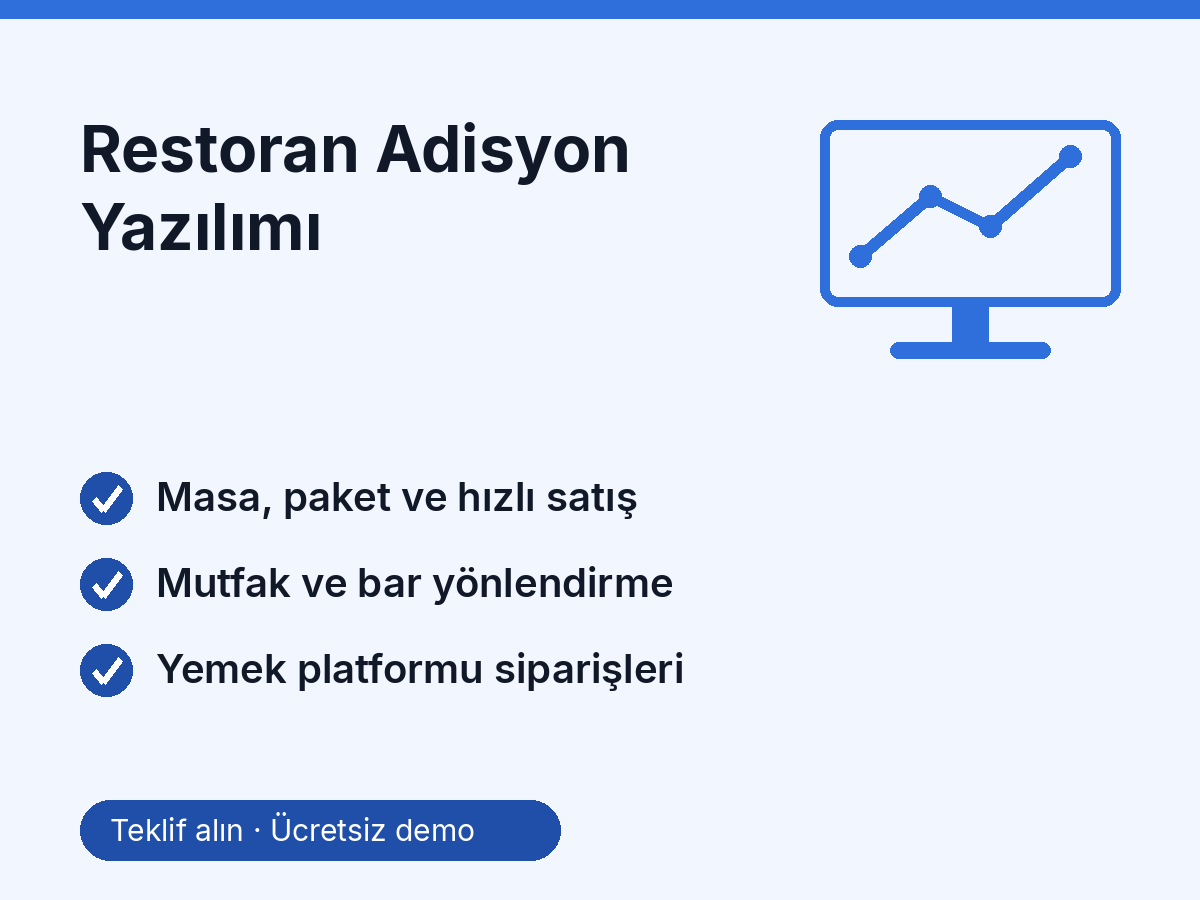 Restoran Adisyon Yazılımı