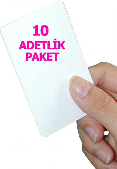 10 adet 1.Sınıf Proximity Kart (Seri numara baskılı)