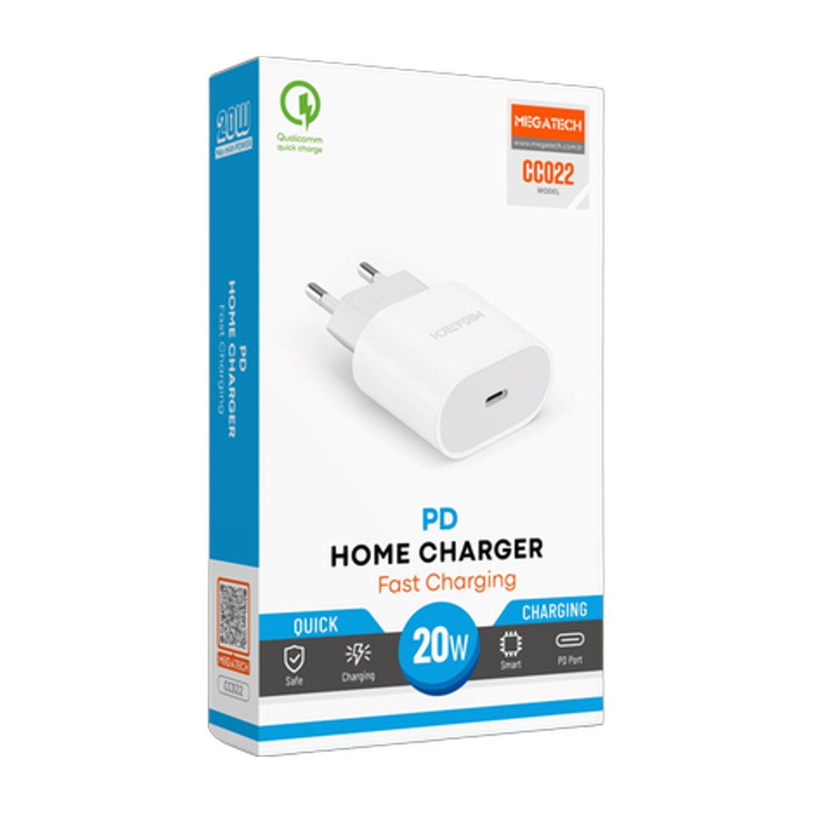 Megatech 20W PD iPhone Hızlı Şarj Başlığı