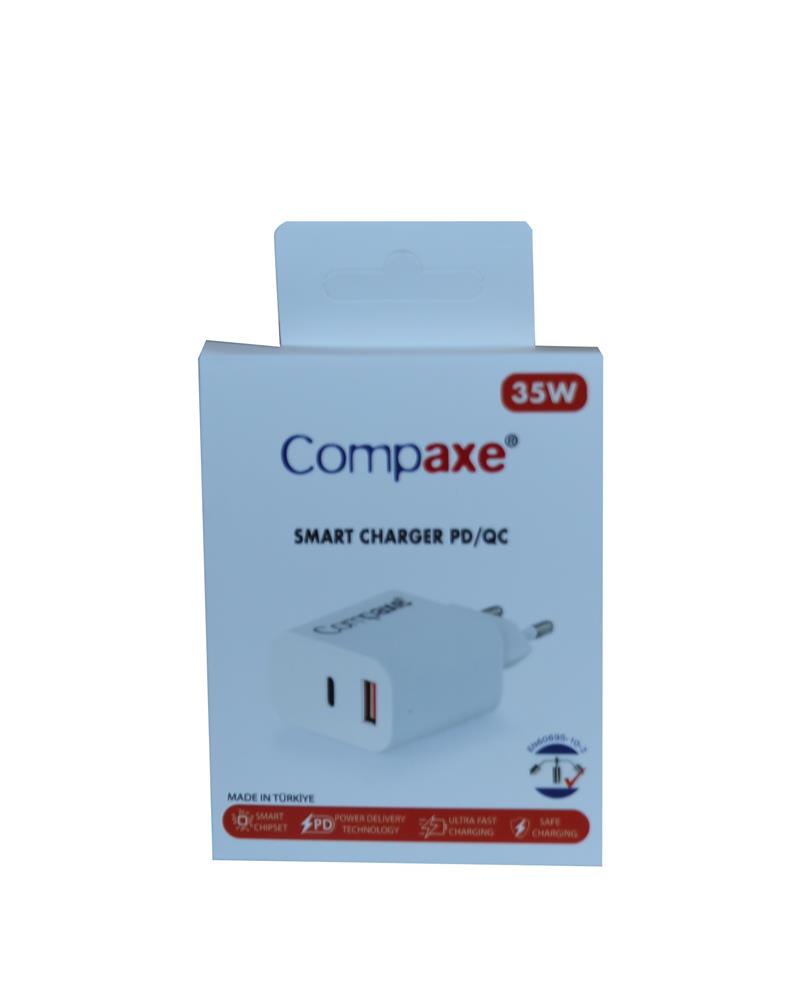 Compaxe CTA-350UT 35W 5V 3A PD/QC+ Type-C Usb Şarj Kablosu