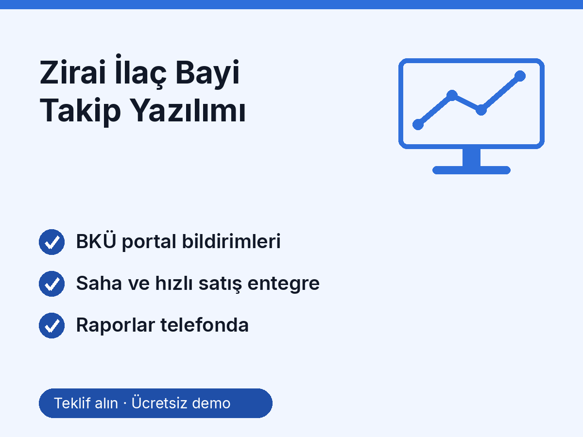Zirai İlaç Bayi Takip Yazılımı