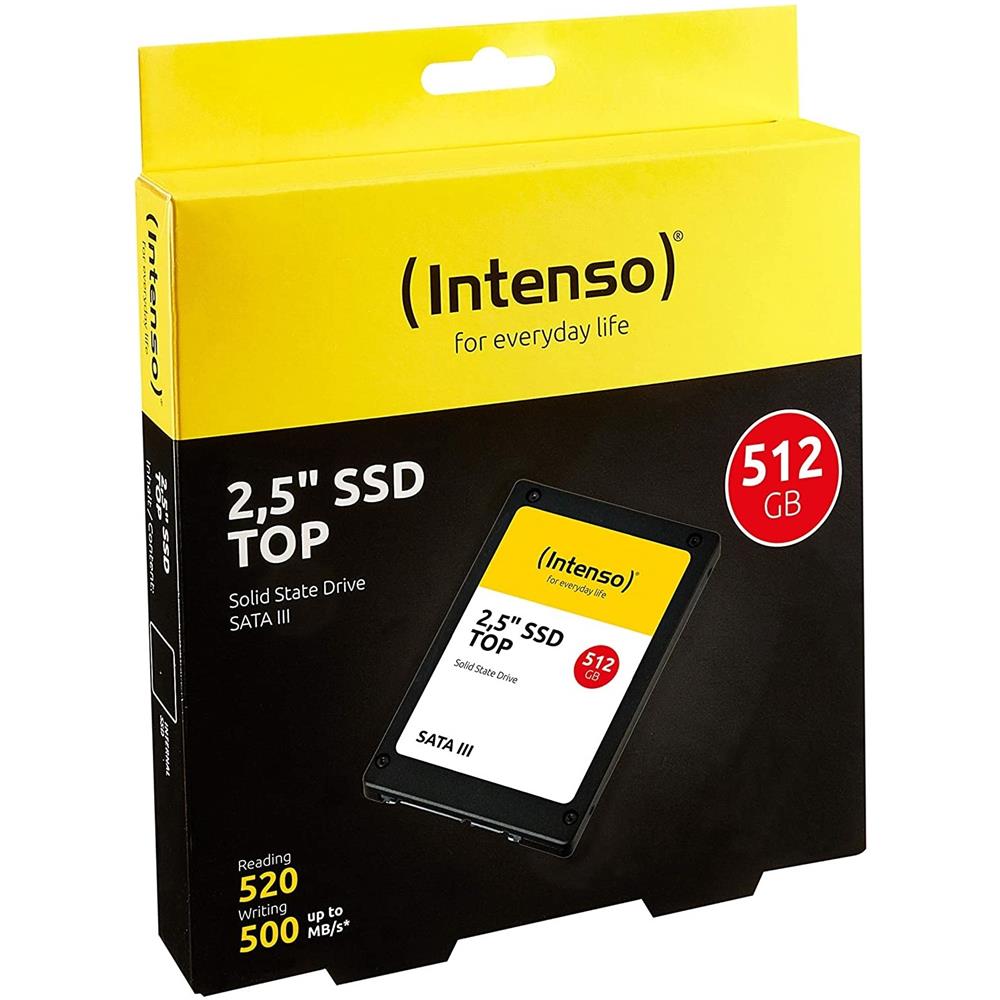 Intenso 512GB 3812450 Top 520MB/-500MB/s 2.5" Sata 3 Ssd