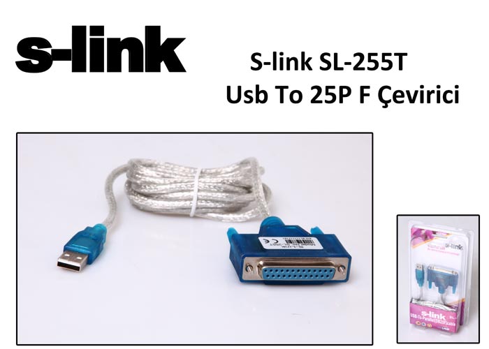 S-link SL-255T Usb To Paralel 25P F Çevirici