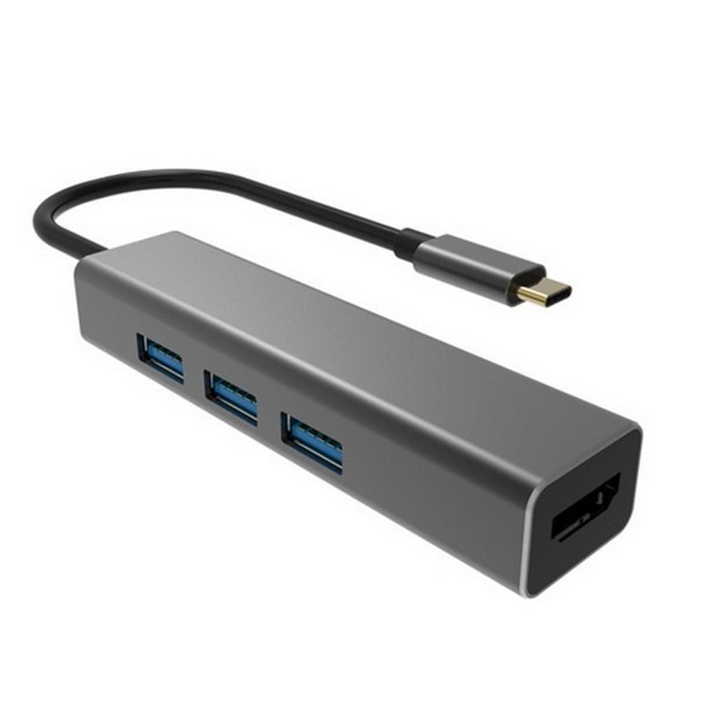 Vcom DH318 Type-C To Usb 3.0*3 Hdmi Çevirici