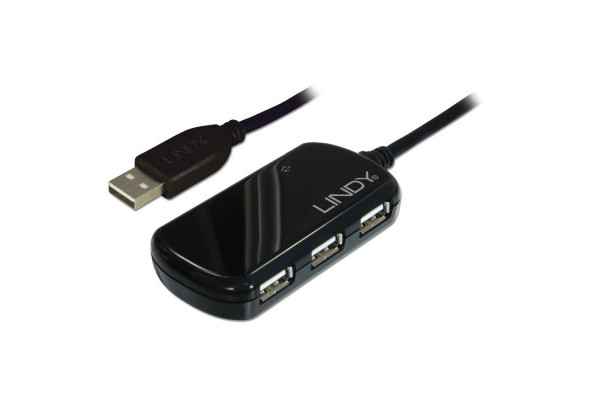 Lindy LIN-42781 USB 2.0 Aktif Sinyal Uzatma Pro Hub