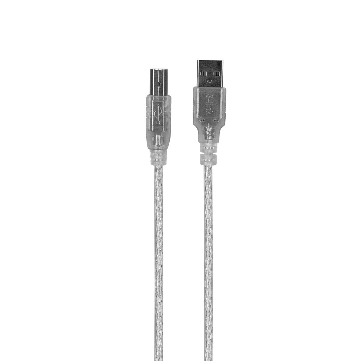 S-link SL-U2007 USB 2.0 7m Şeffaf Yazıcı Kablo