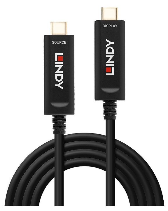 Lindy LIN-38501 5m Fiber Optik Hibrit USB Tip C Kablo