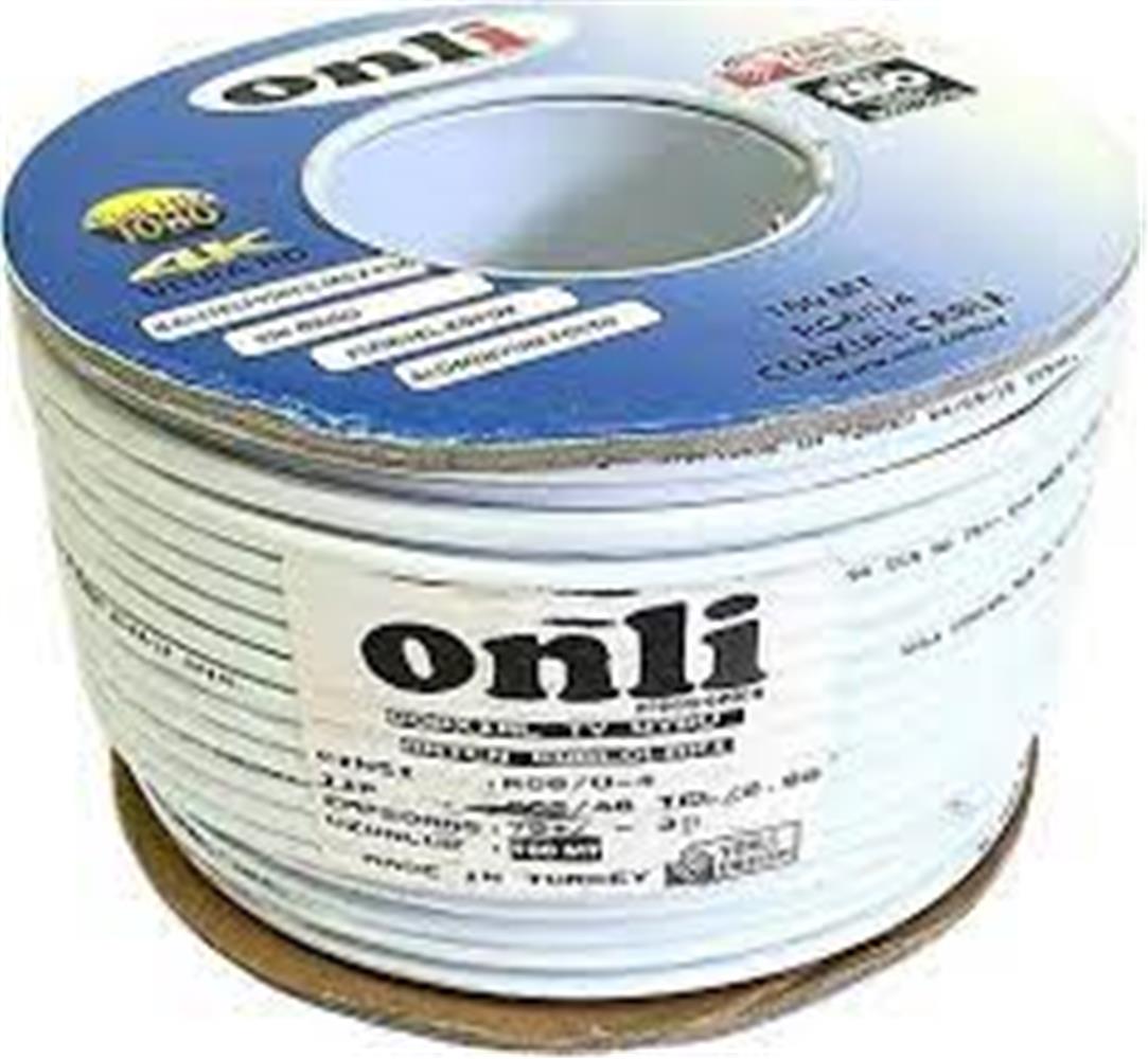 Onli ON-4803 RG6/U4 48 Tel 0,90 CCS/AL 100 metre Anten Uydu Kablosu