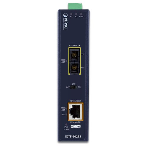 Planet PL-IGTP-802TS Endüstriyel Media Converter