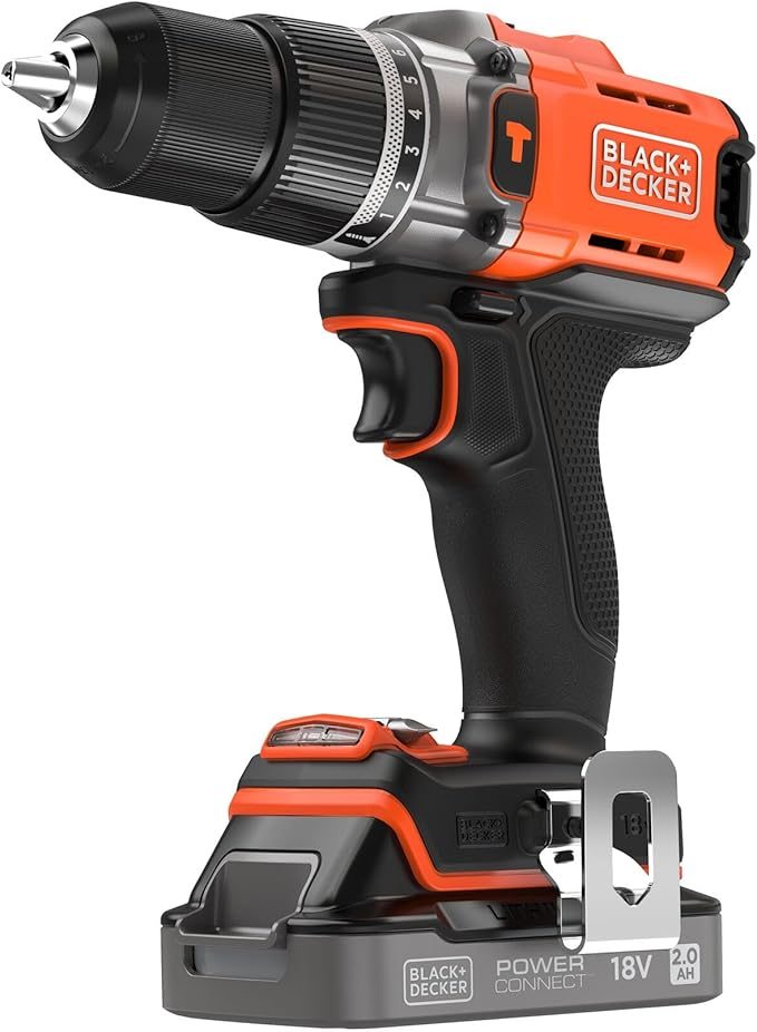 Black+Decker BCD383D1XK-QW 18V POWERCONNECT Kablosuz Darbeli Matkap