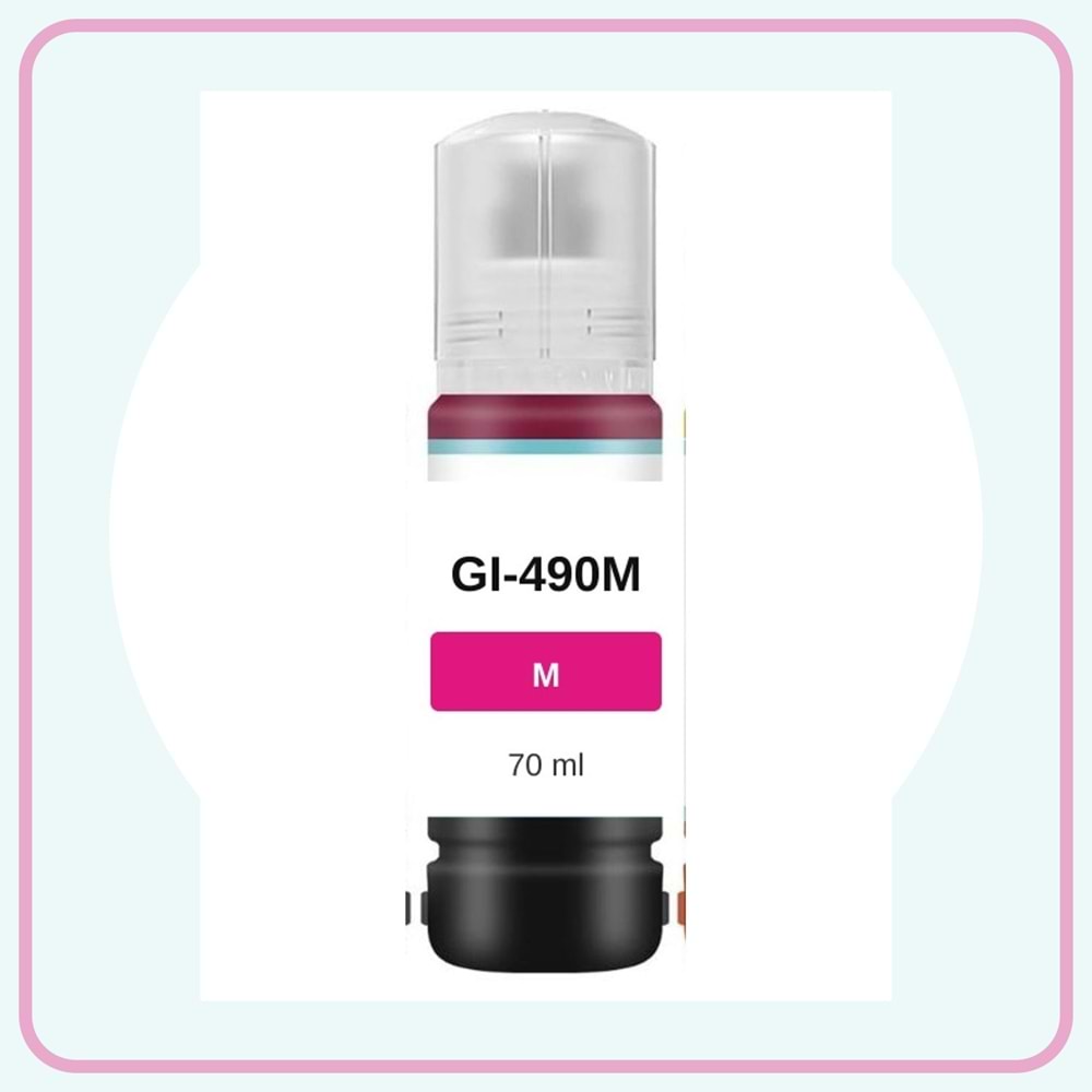 Noname Canon GI-490M Kırmızı Muadil Mürekkep 70 ml