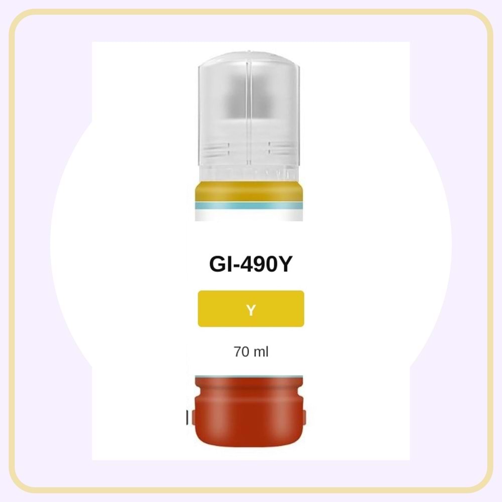 Noname Canon GI-490Y Sarı Muadil Mürekkep 70 ml