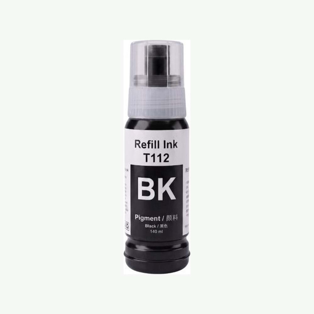Noname Epson T112BK Siyah Muadil Mürekkep 127 ml