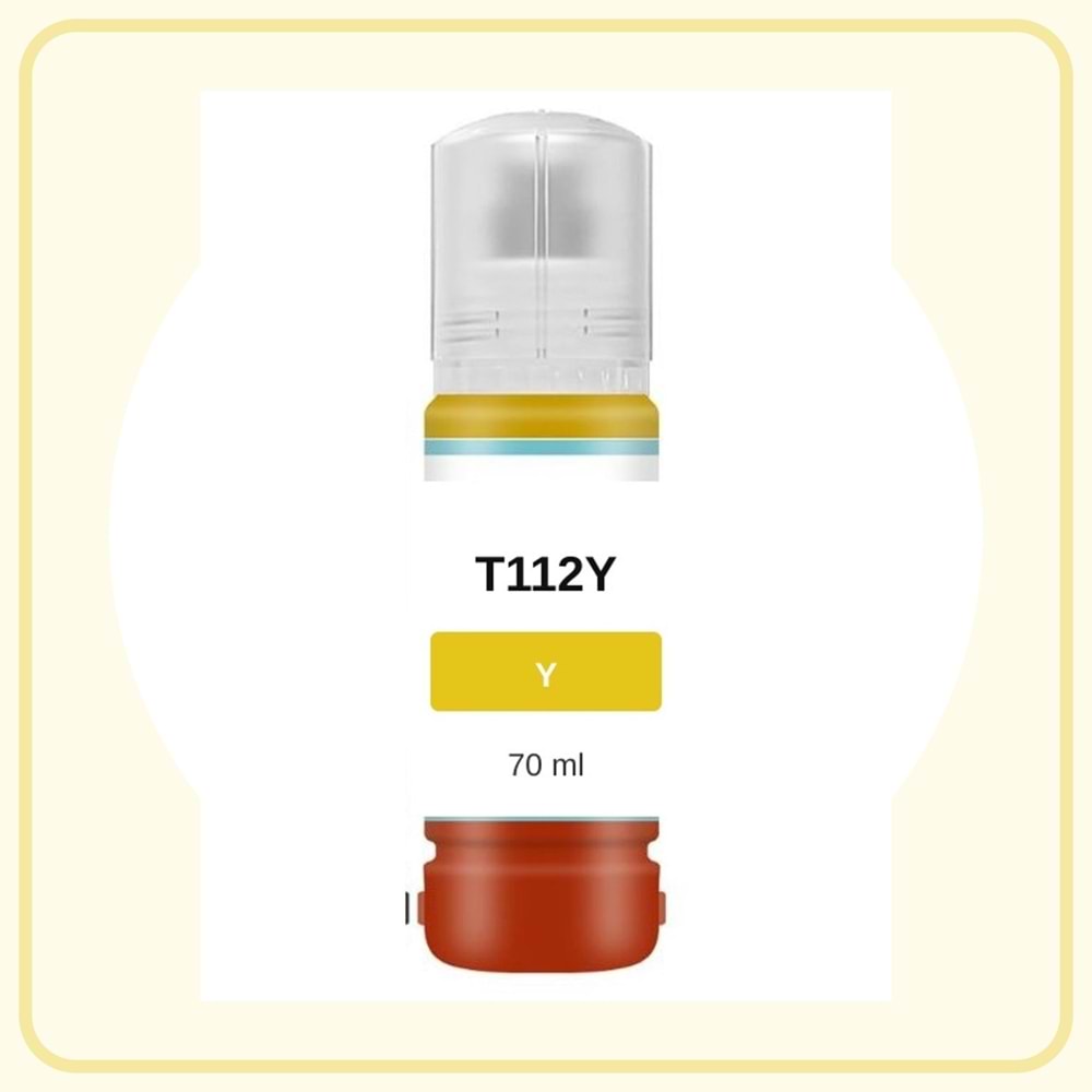 Noname Epson T112Y Sarı Muadil Mürekkep 70 ml