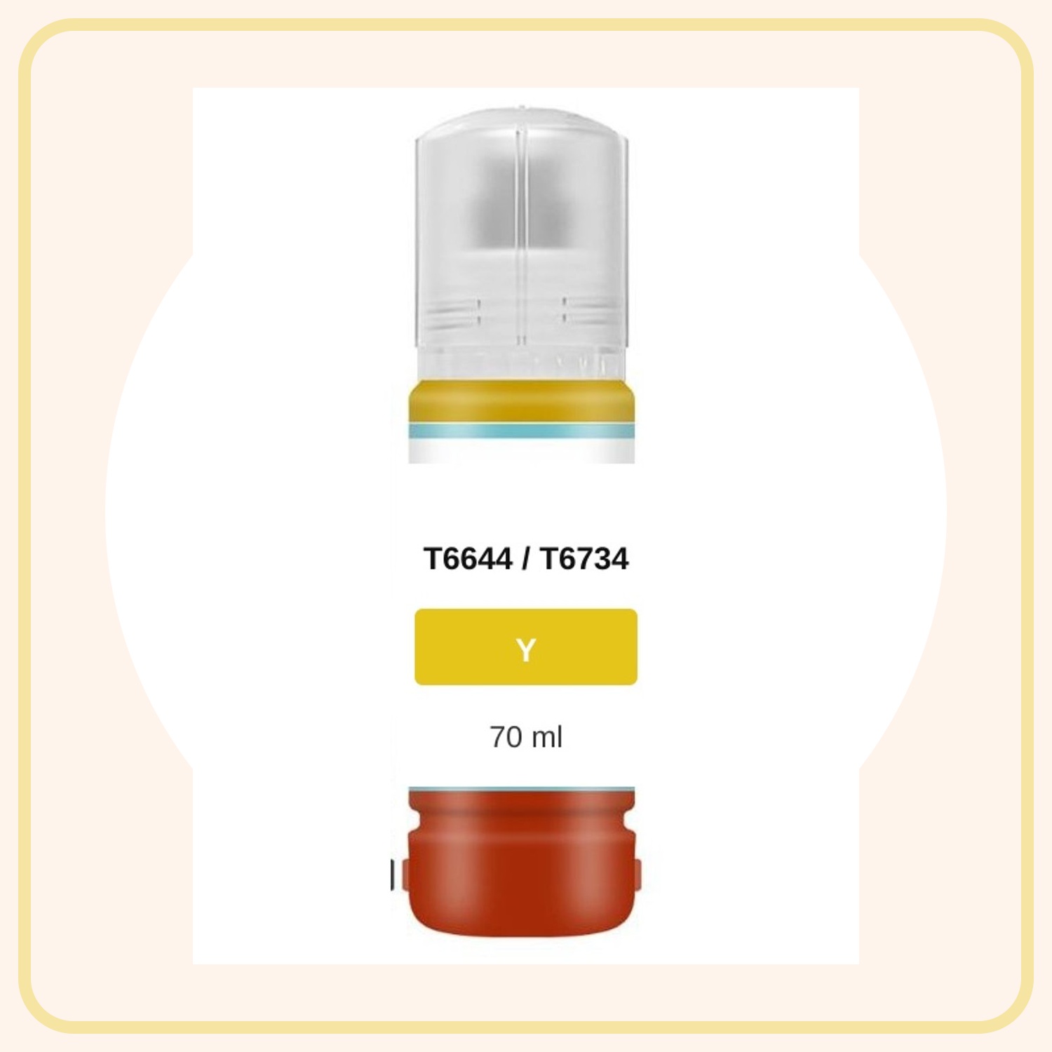 Noname Epson T6644 / T6734 Sarı Muadil Mürekkep 70 ml