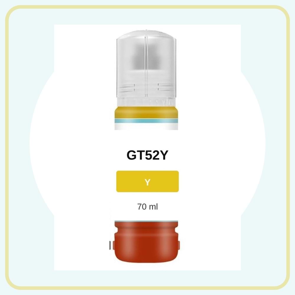 Noname Hp Gt52Y Sarı Muadil Mürekkep 70 ml