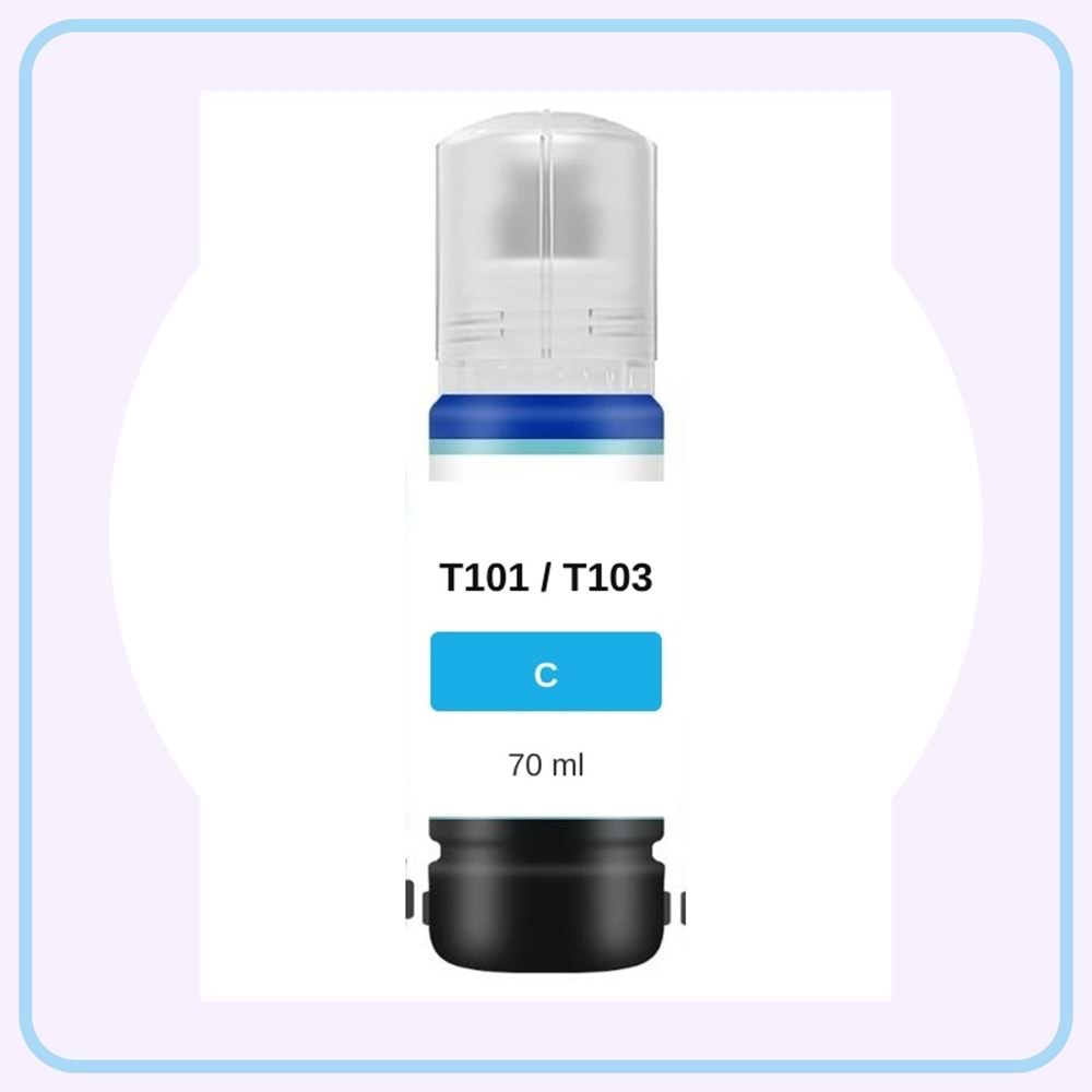 Noname Epson T101C/T103C/T106C/T112C Mavi Muadil Mürekkep 70 ml