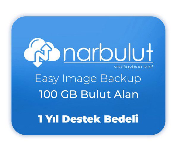 NARBULUT Easy Image Backup 100GB Bulut Alan +1 Yıl destek NB-EIB-CS-100