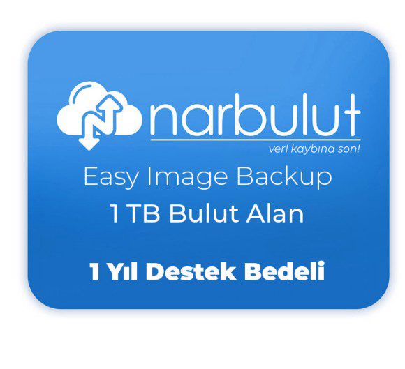NARBULUT Easy Image Backup 1TB Bulut Alan +1 Yıl destek