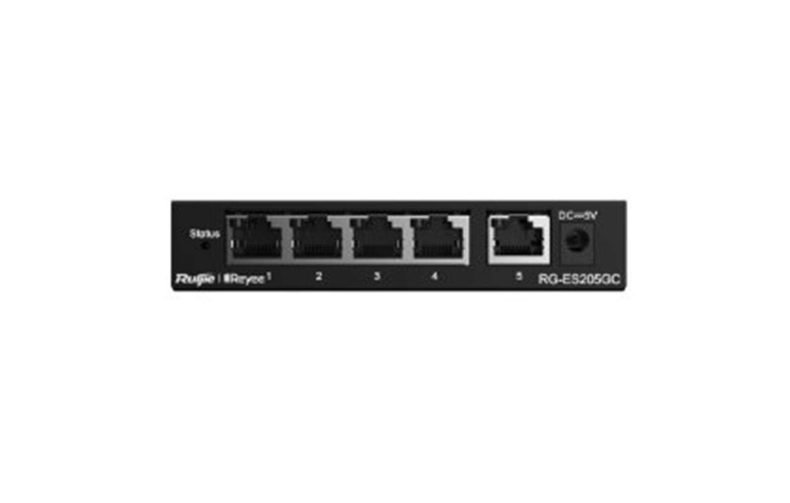 Ruijie-Reyee RG-ES205GC 4Port 10/100/1000 Mbps+1 Port 10/100/1000 Mbps Gb Yönetilebilir 54W