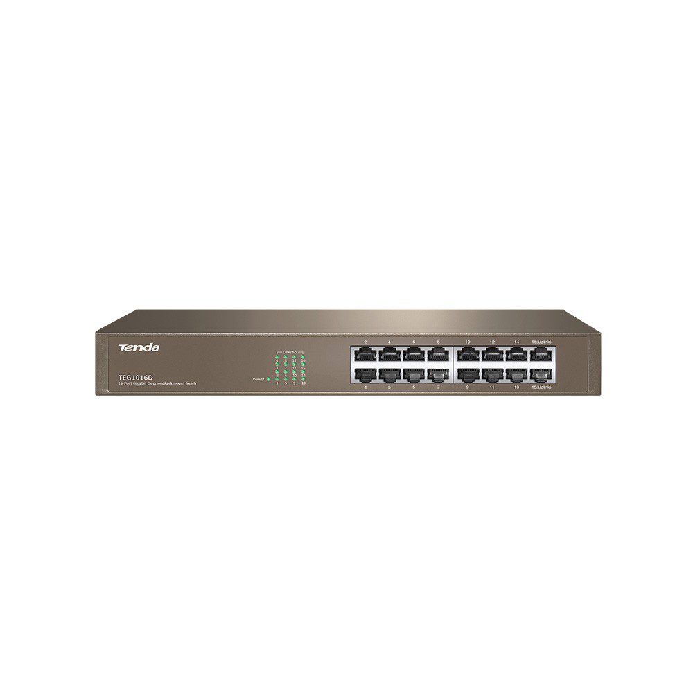 Tenda TEG1016D 16 Port 10/100/1000 Rack-M Switch