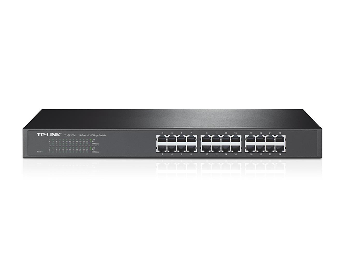 Tp-Link TL-SF1024D 24 Port 10/100 Mbps Switch Çelik Kasa Rack Mount