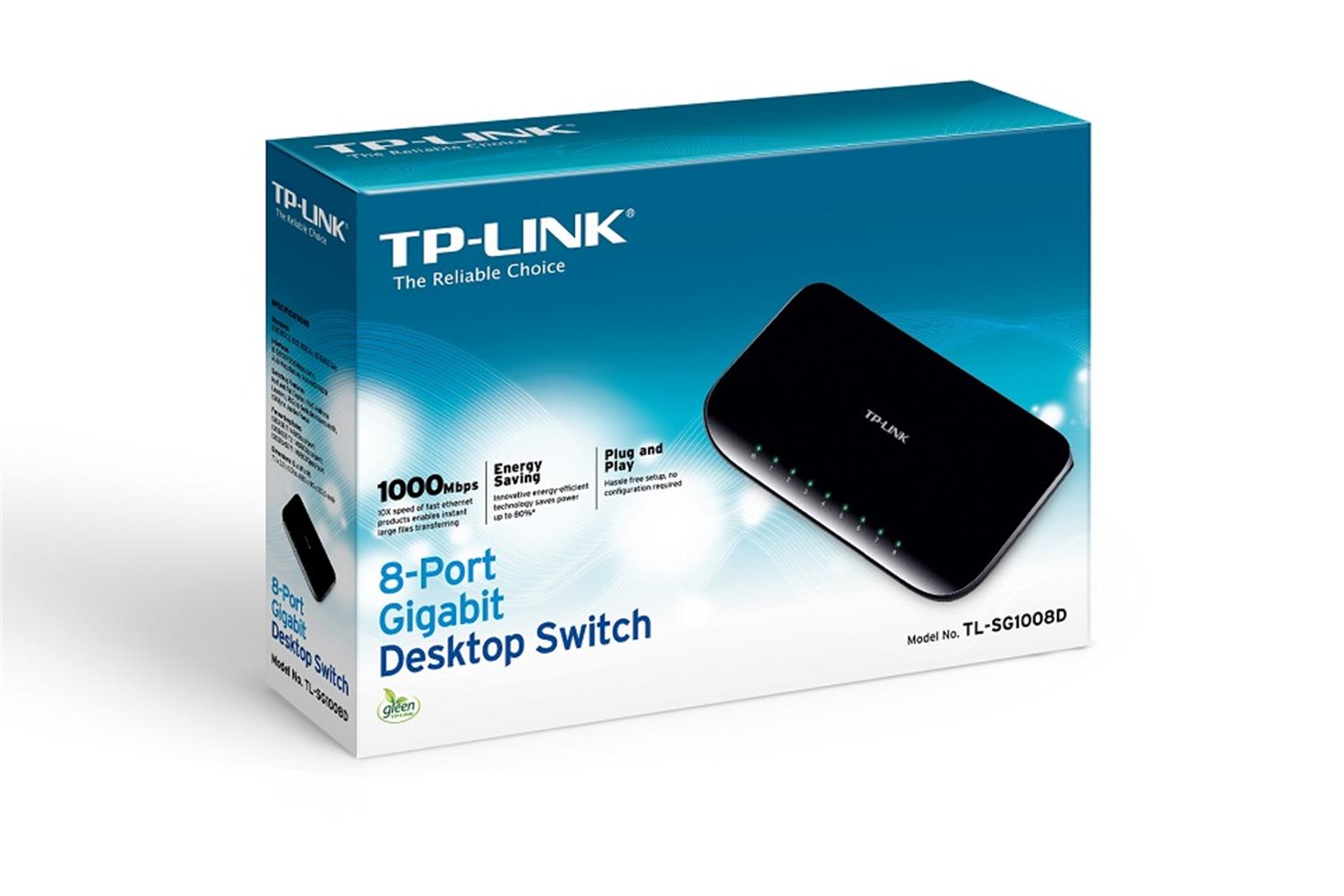 Tp-Link TL-SG1008D 8 Port 10/100/1000 Mbps Switch Plastik Kasa