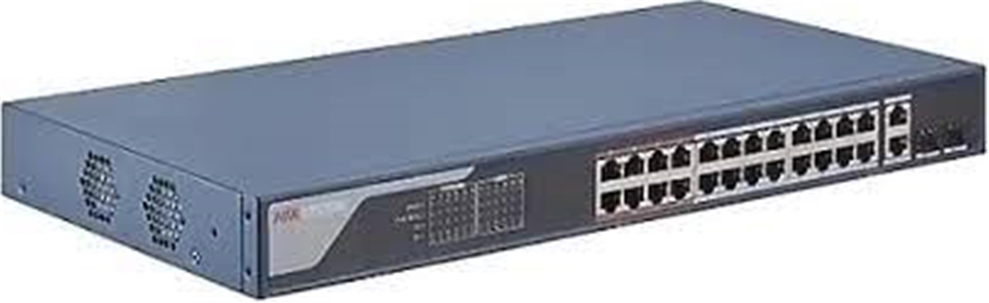 Hikvision DS-3E1326P-EI 24 Port 10/100/1000 Mbps Gigabit Switch 370W