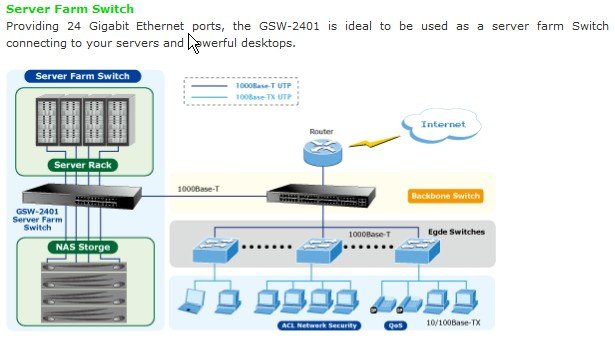 Planet PL-GSW-2401 Yönetilemeyen Switch